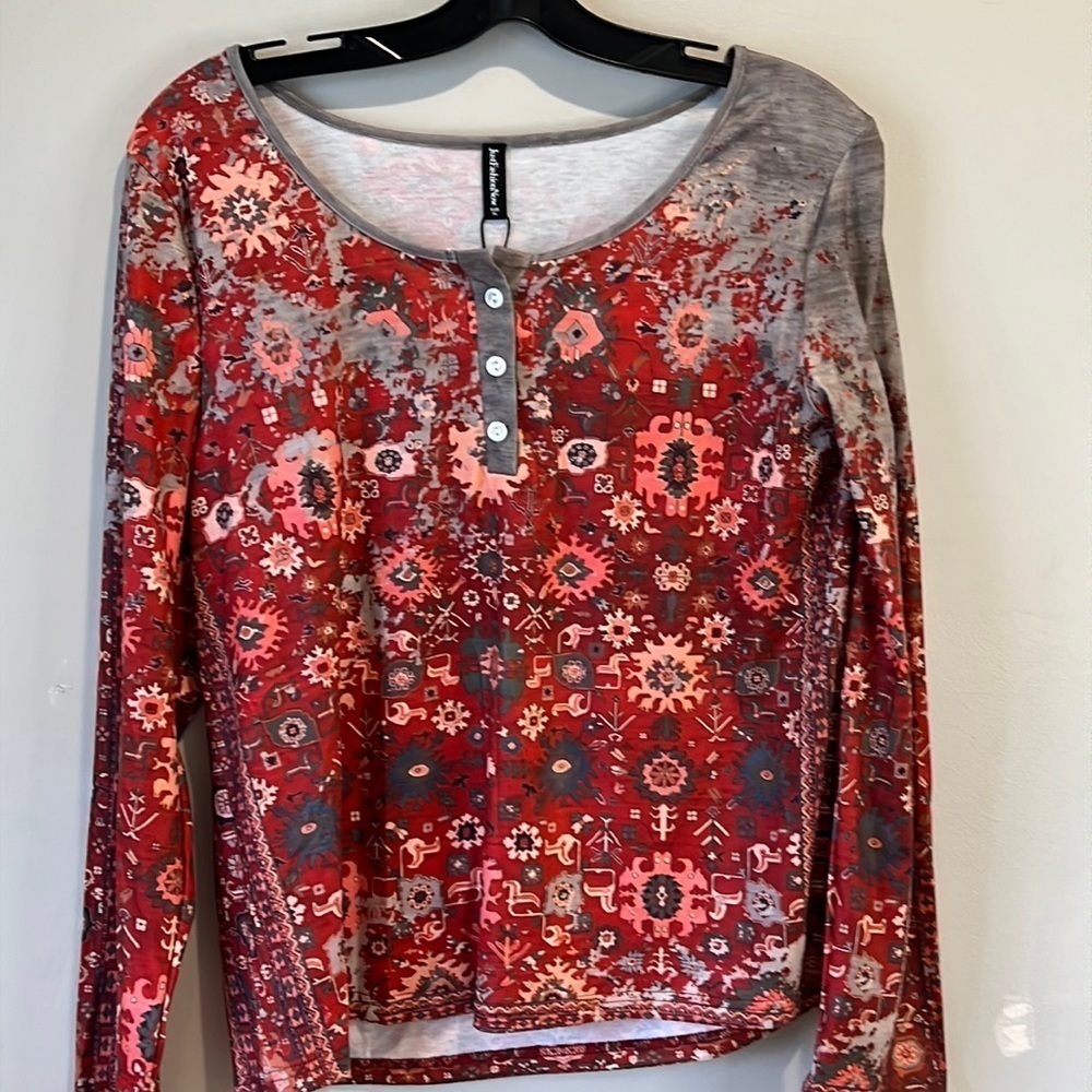 JUST Fashion Now long sleeve shirt NWT size XL